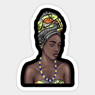 Melanin Queen Black Pride Art Sticker